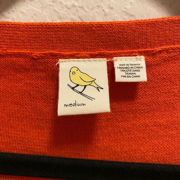 Anthropologie Little Yellow Bird Striped Crochet Cardigan Size M New W/O Tag - Picture 4 of 9